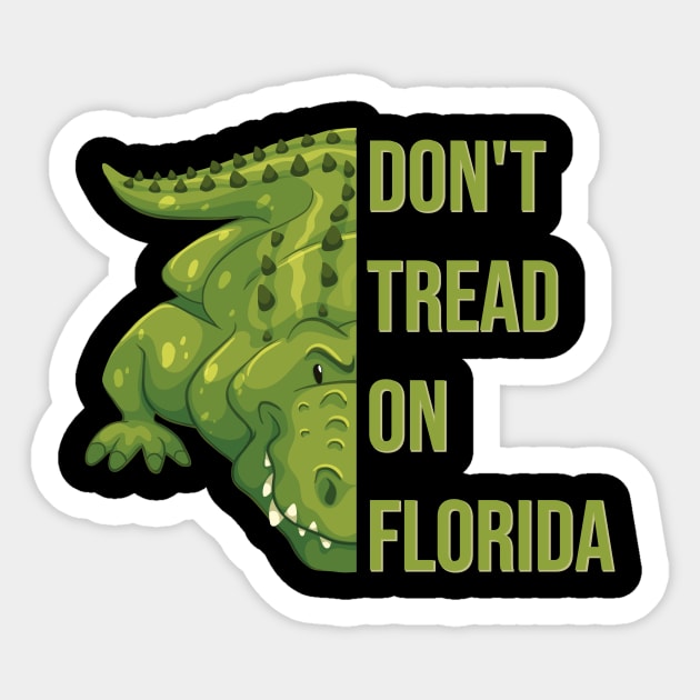 Don't Tread On Florida Sticker by AkerArt